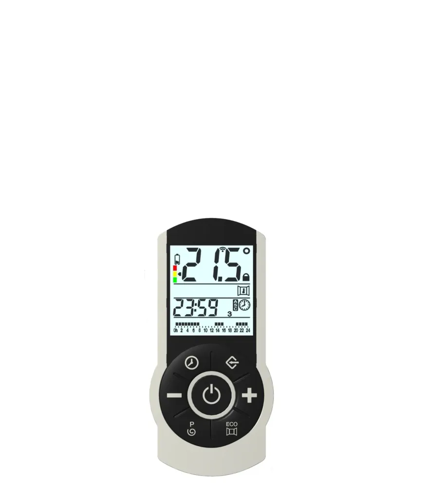 Soufflante digital pour sèche-serviettes électrique - Blanc