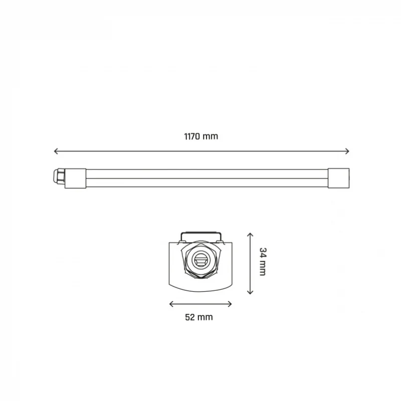 Réglette LED Fine Étanche 36W 120cm 123lm/W Spectrum LED