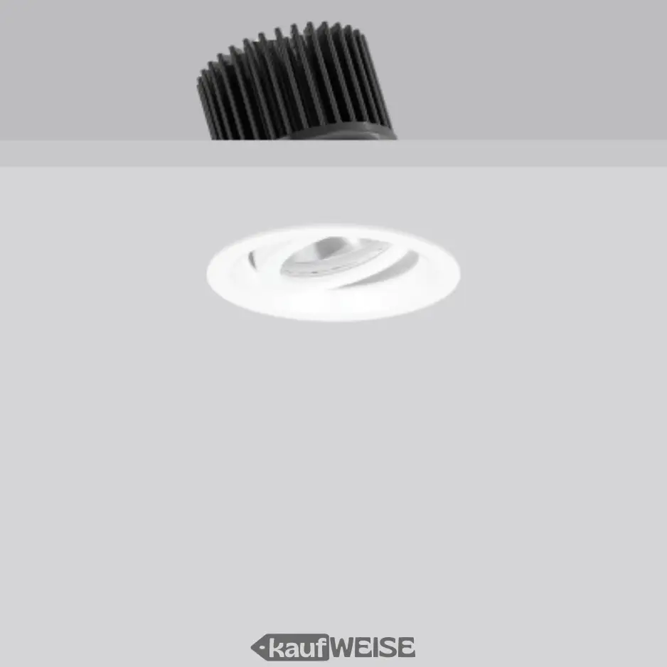 Spot encastrable LED RZB 8W | Pivotant et blanc chaud 2700K | Découpe Ø 78mm | Blanc