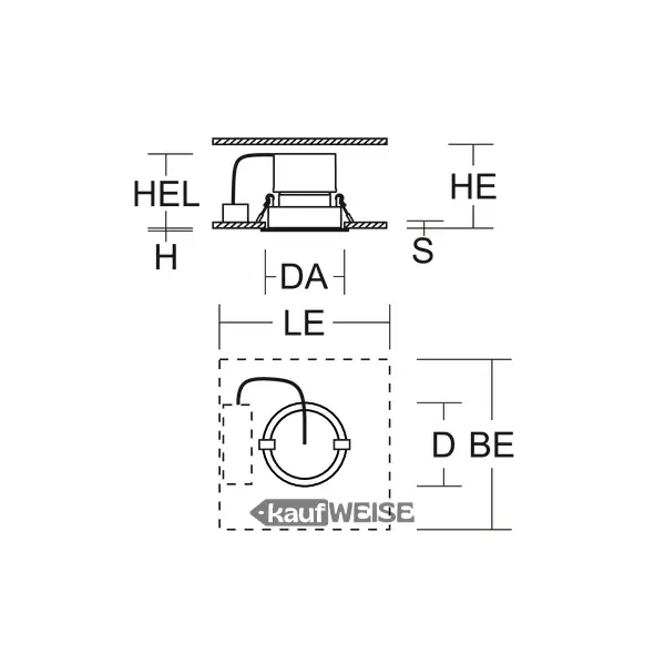 Spot encastrable LED RZB 8W | Pivotant et blanc chaud 2700K | Découpe Ø 78mm | Blanc