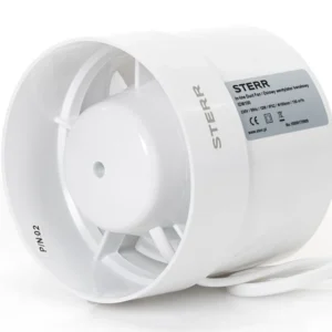 STERR IDM100 - 100 mm Extracteur de Conduit, 130 m³/h, 12 W