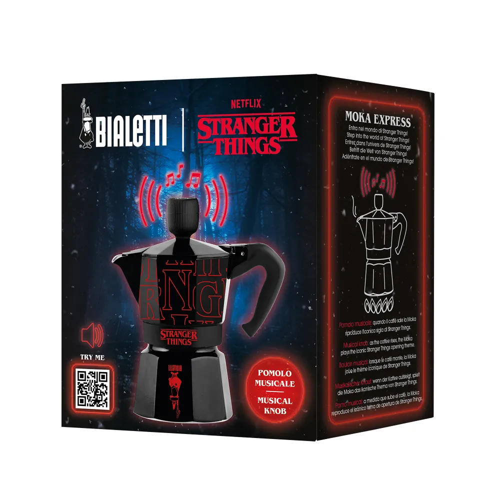 Stranger Things Original Bialetti cafetière espresso avec son