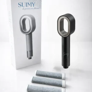Pack Infinity Noir Intense – Pommeau de Douche filtrant + 3 Filtres ACF • Édition Limitée Suimy