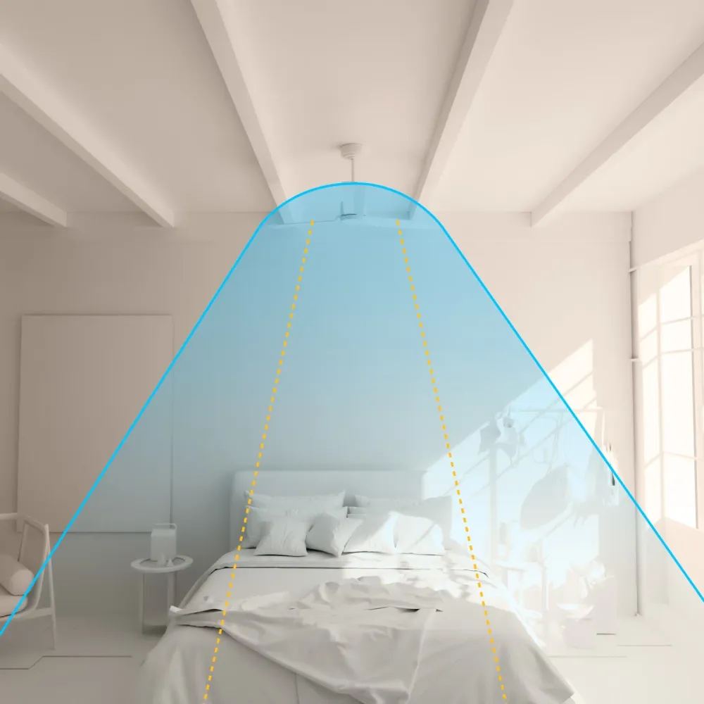 Ventilador de techo con luz Sulion Anne XXL LED blanco CCT Ø220cm 6W 2213767