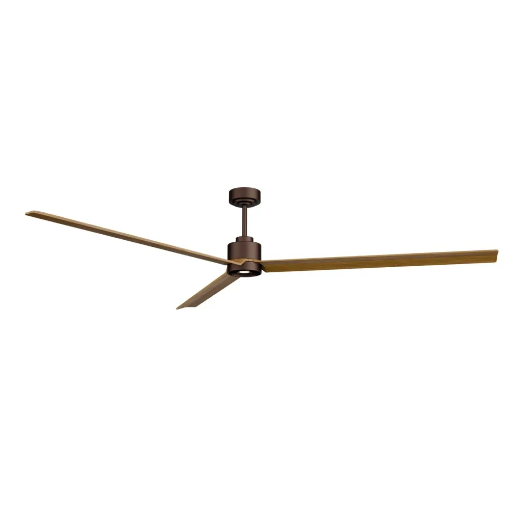 Ventilador de techo con luz Sulion Anne XXL LED marrón oxidado CCT Ø220cm 6W 2213682