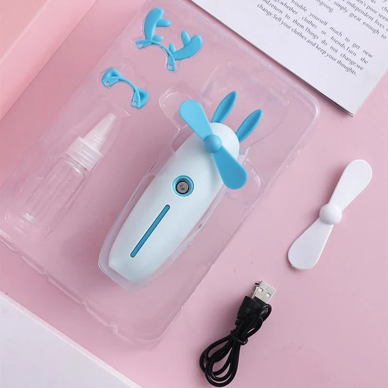Super Mini Ventilateur Portable avec Pulvérisateur