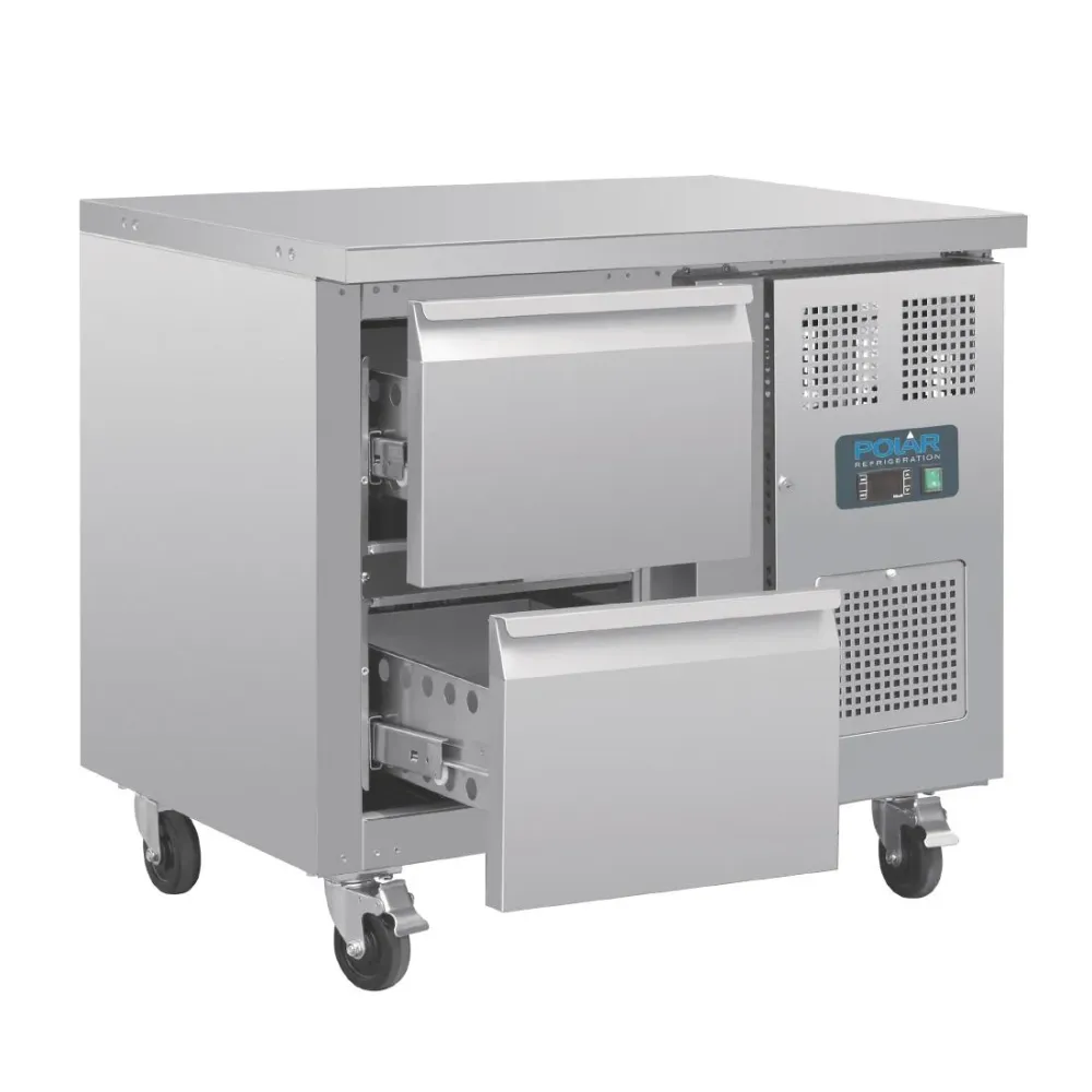 Table Réfrigérée Gn 1/1 Ventilée 2 Tiroirs Polar Série U