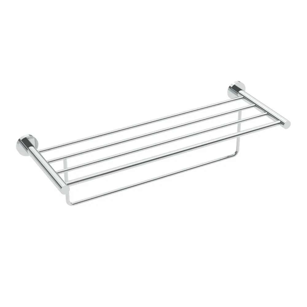 Étagère à serviettes Lava avec barre - Chrome