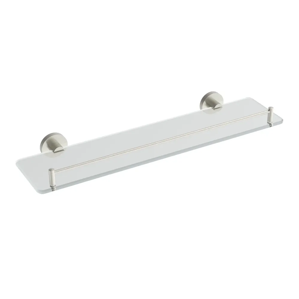 Étagère en verre de lave - Nickel brossé