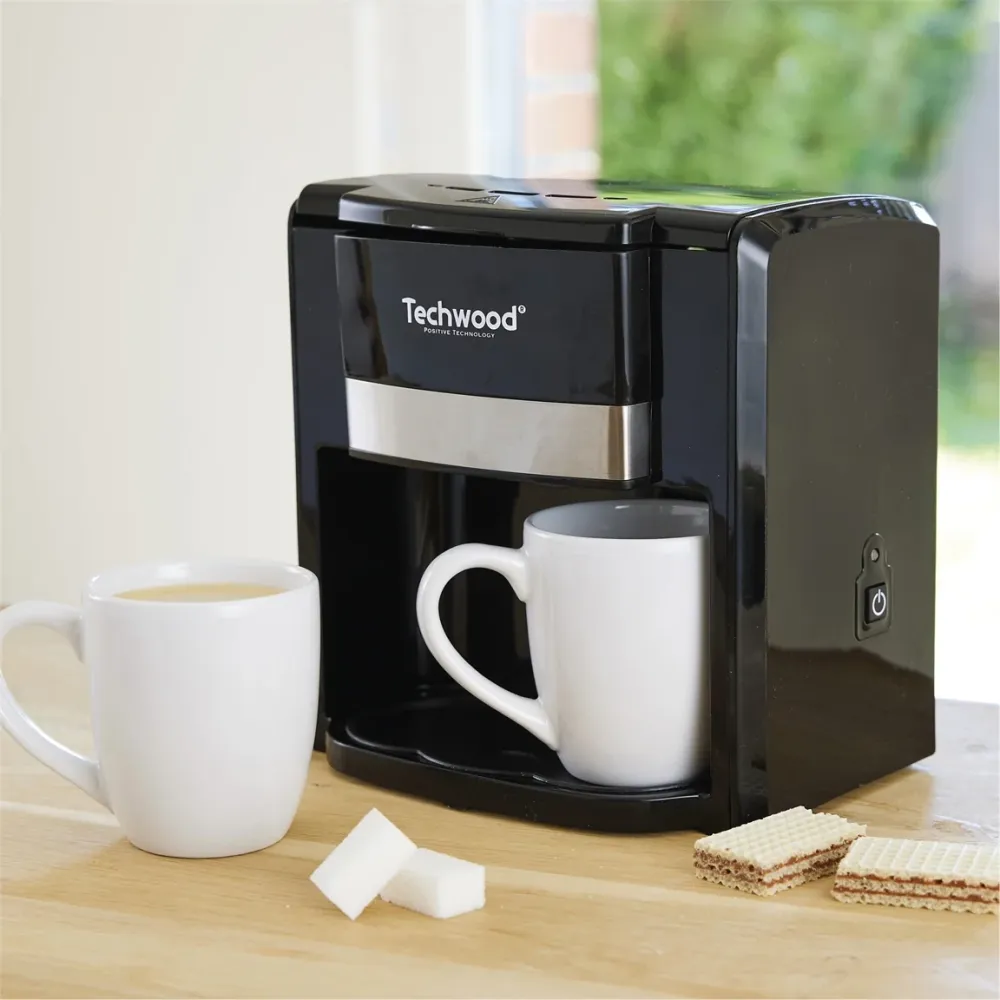 Cafetière TCA-206 Duo – 2 Tasses – 420 à 500 W Techwood