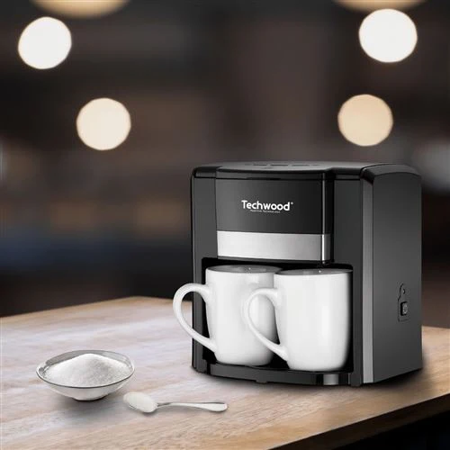 Cafetière TCA-206 Duo – 2 Tasses – 420 à 500 W Techwood