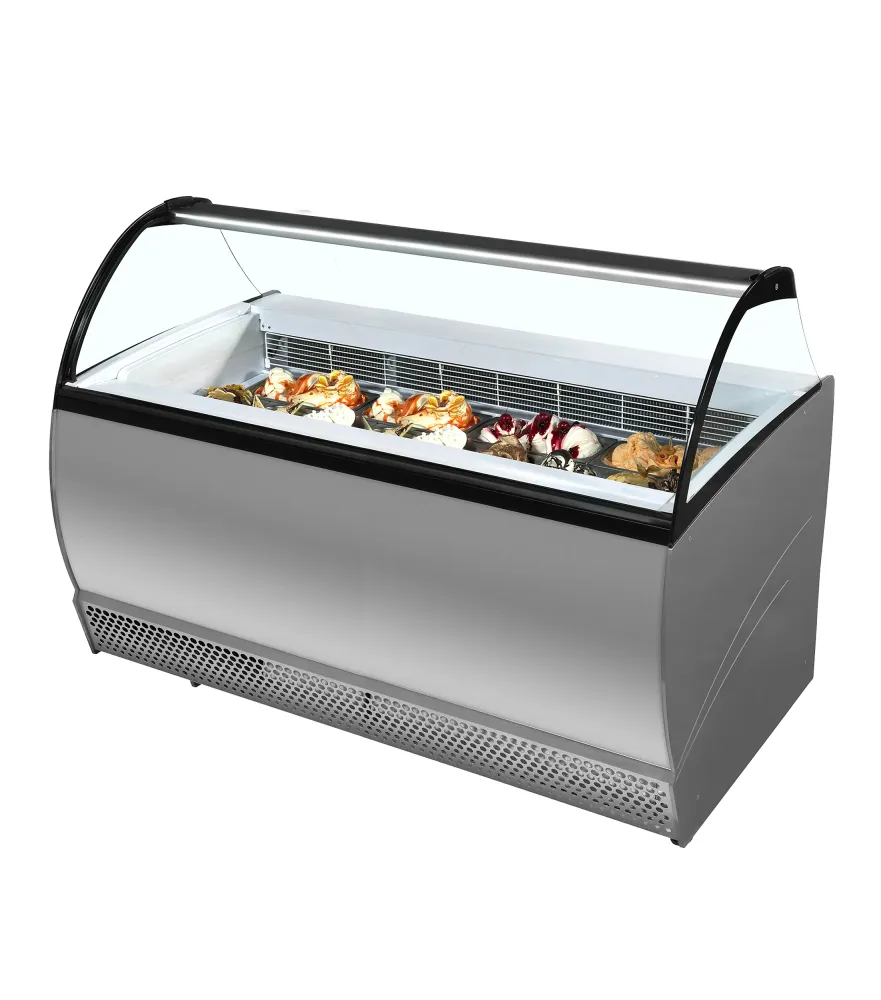 Vitrine pour glace en bac Tefcold