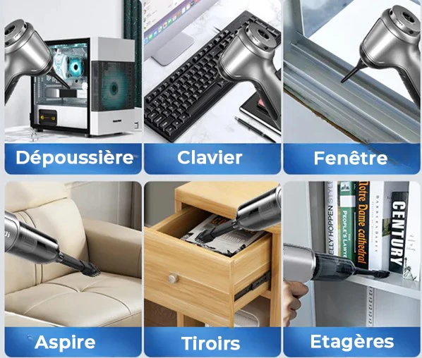 Aspirateur Sans Fil Puissant TeleAchatEXPRESS
