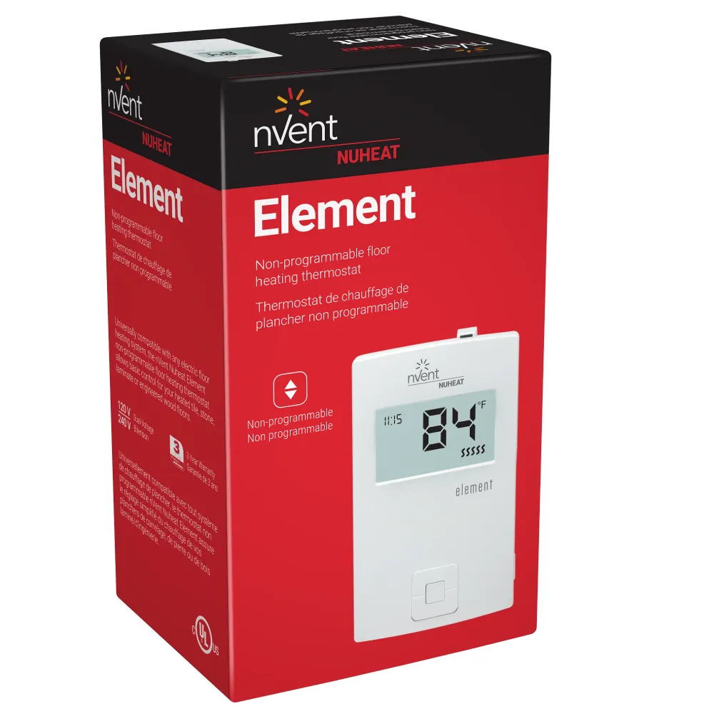 Thermostat électronique de base pour chauffage au sol nVent Nuheat Element (double tension) - AC0057