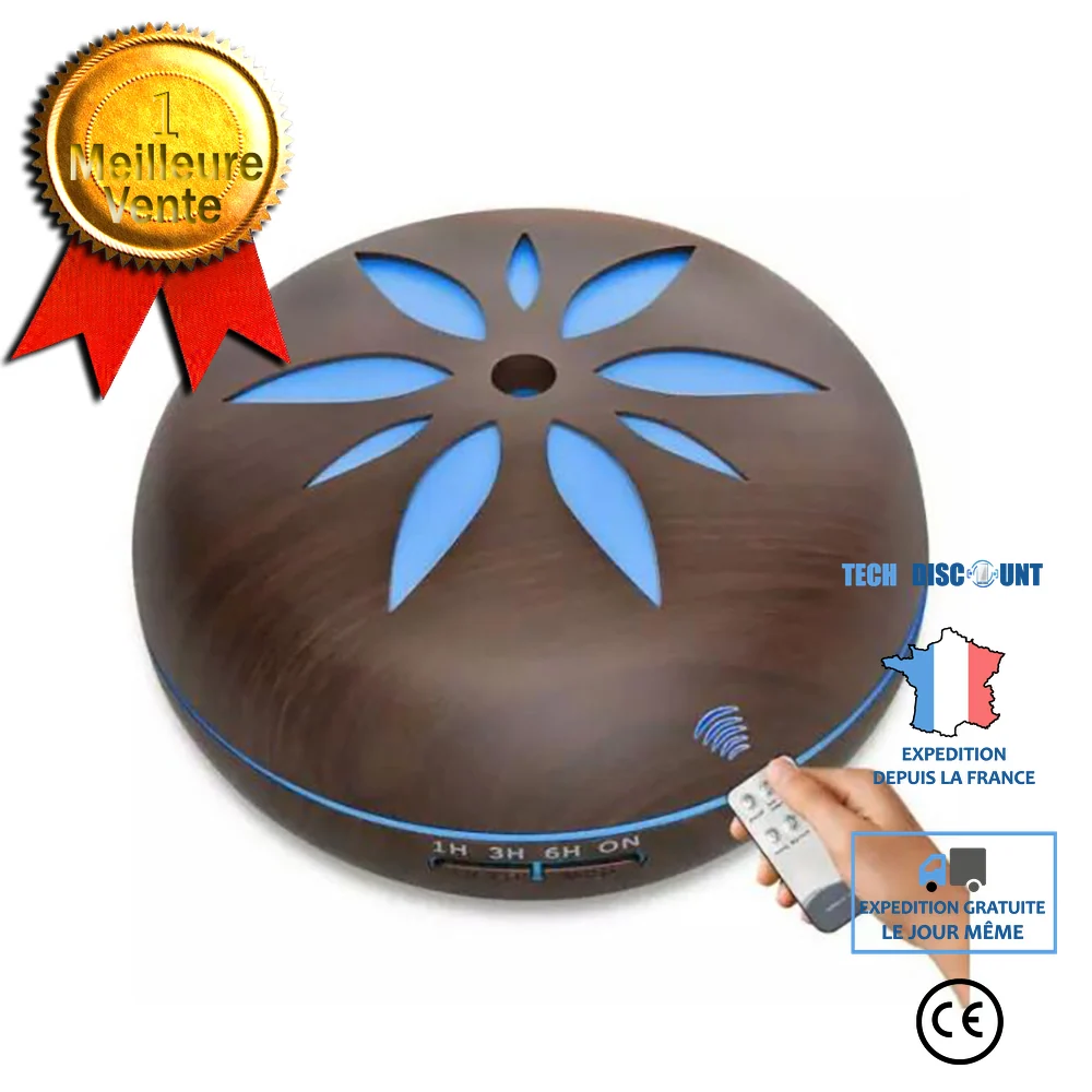 TD® Télécommande mécanique humidificateur à double usage 500ML domestique à grande capacité purificateur d'air diffuseur d...