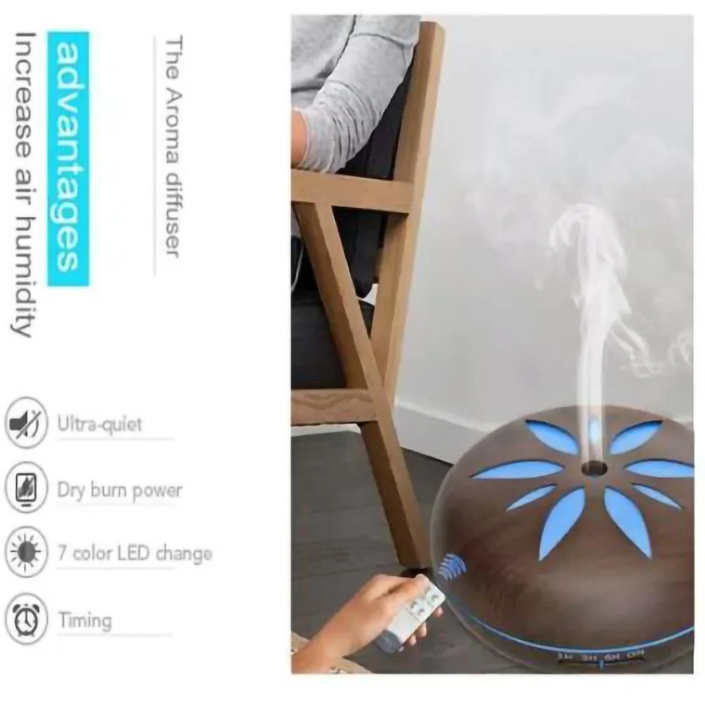 TD® Télécommande mécanique humidificateur à double usage 500ML domestique à grande capacité purificateur d'air diffuseur d...