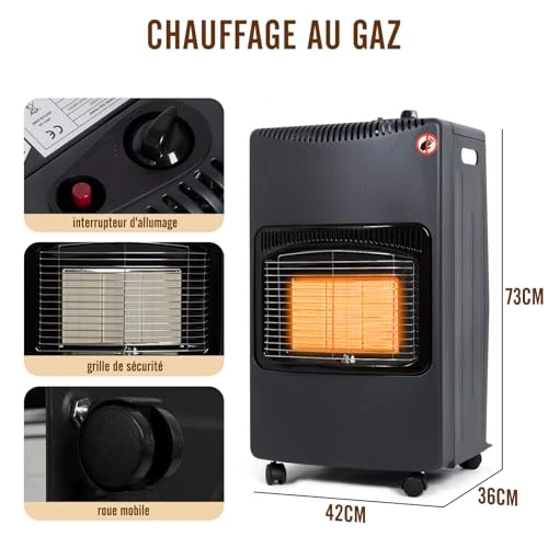 Chauffage au Gaz 4200 Watts Todeco