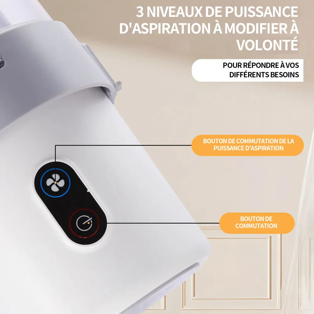 Tondeuse chien 2,5L 300w aspirateur poil de chien réglage à 3 vitesses filtration à 4 niveaux tondeuse pour chien avec asp...