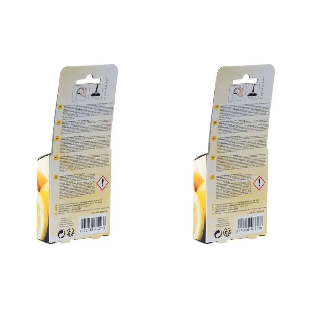 Lot de 2 x 4 Sachets de granulés de parfum pour aspirateur au citron TopFilter Top Filter