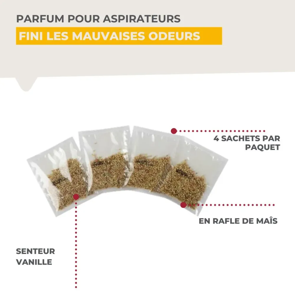 Sachets de granulés de parfum pour aspirateur à la vanille TopFilter Top Filter