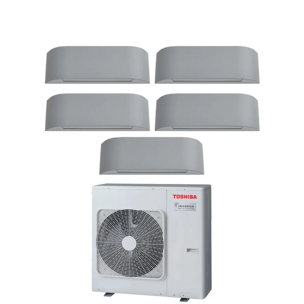 Toshiba Penta Split Inverter Climatiseur Série Haori 10+10+10+10+13 (9+9+9+9+12) Ras-5m34u2avg-E R-32 Wi-Fi intégré 10000+...