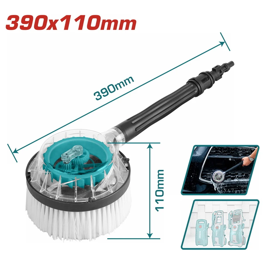 Brosse Rotative TOTAL THRB8702 – 390×110mm pour Nettoyeur Haute Pression