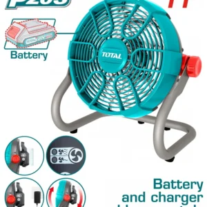 Ventilateur Portable TOTAL TFALI2002 20V 450 CFM Inclinaison 360°