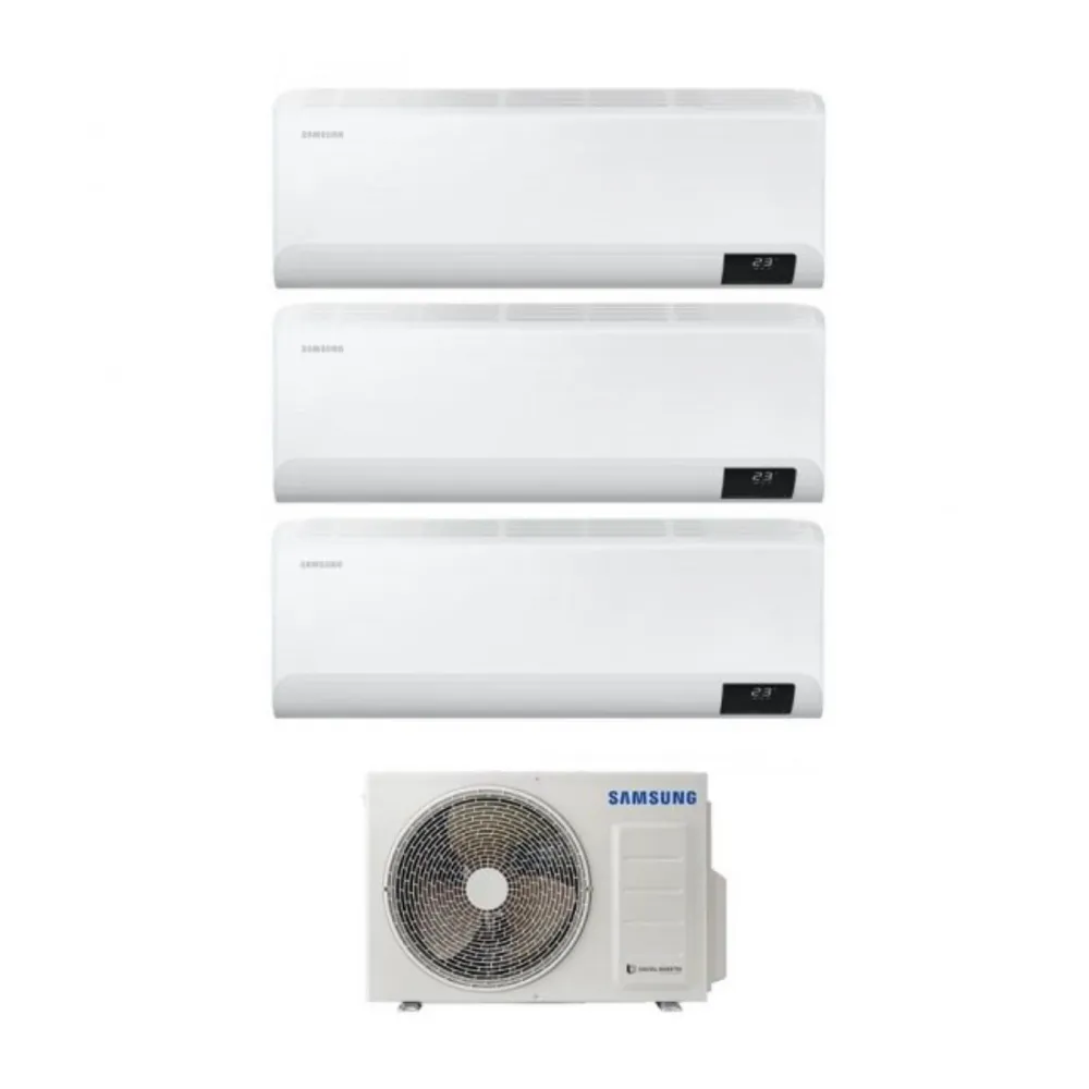 Trial Split Inverter Climatiseur Samsung Cebu Series 9000+9000+12000 Btu Avec Aj052txj3kg +++ Wi-Fi 9+9+12 - Nouveau