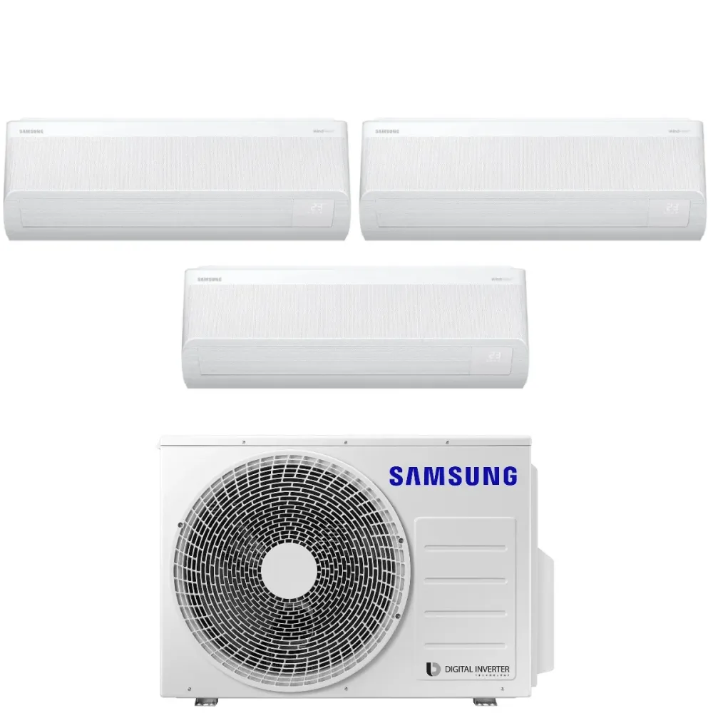 Trial Split Inverter Climatiseur Samsung Windfree Avant Series 9000+12000+18000 Btu Avec Aj068txj3kg ++ Wi-Fi 9+12+18 - No...