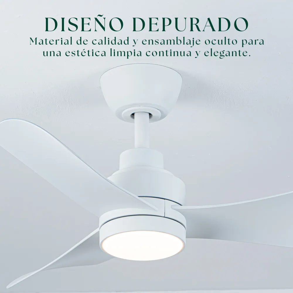 Truqueta Ventilateur de Plafond 83 cm – compact avec lumière LED