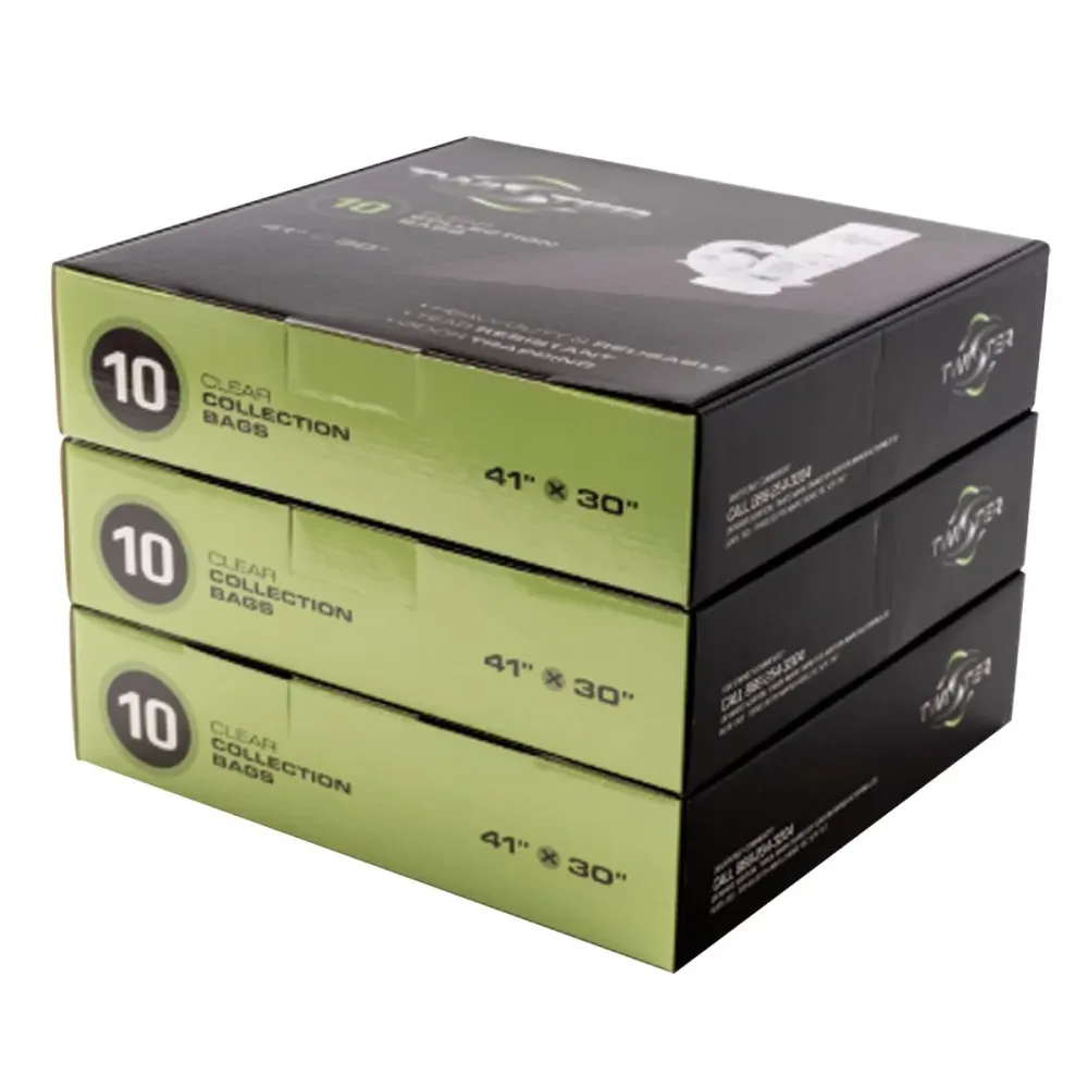 Twister T2 Sac d'aspirateur transparent 5mil (3x10 - Pk)