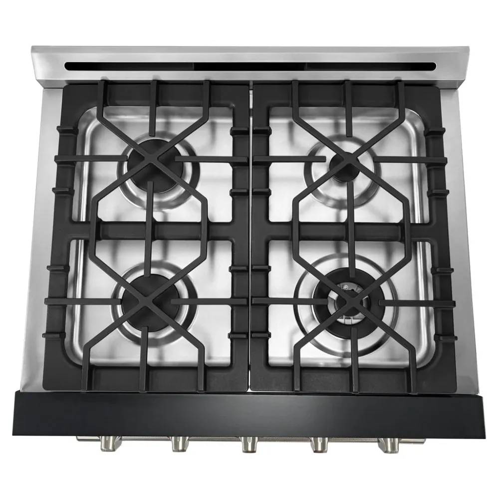Cuisinière au propane hors réseau unique de 76 cm, noire