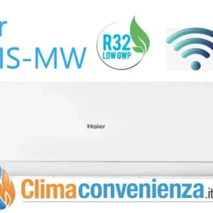 Unité murale intérieure Haier Inverter Series Flexis White Mw 18000 Btu As50s2sf1fa-Mw R-32 Wi-Fi intégré Couleur Blanc