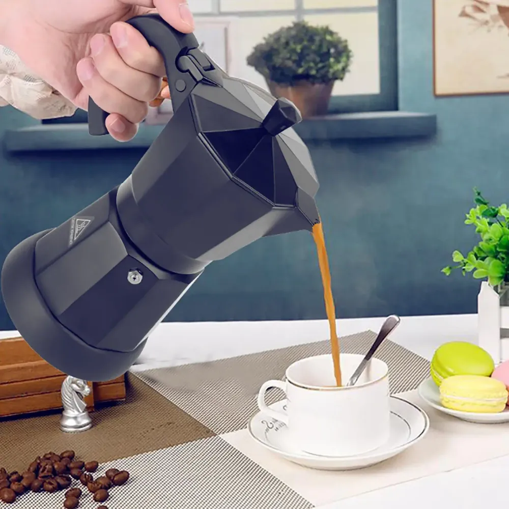 Cafetière Moka Électrique Bymaocar 300ml – 6 Tasses Rapide Ustensile de chef