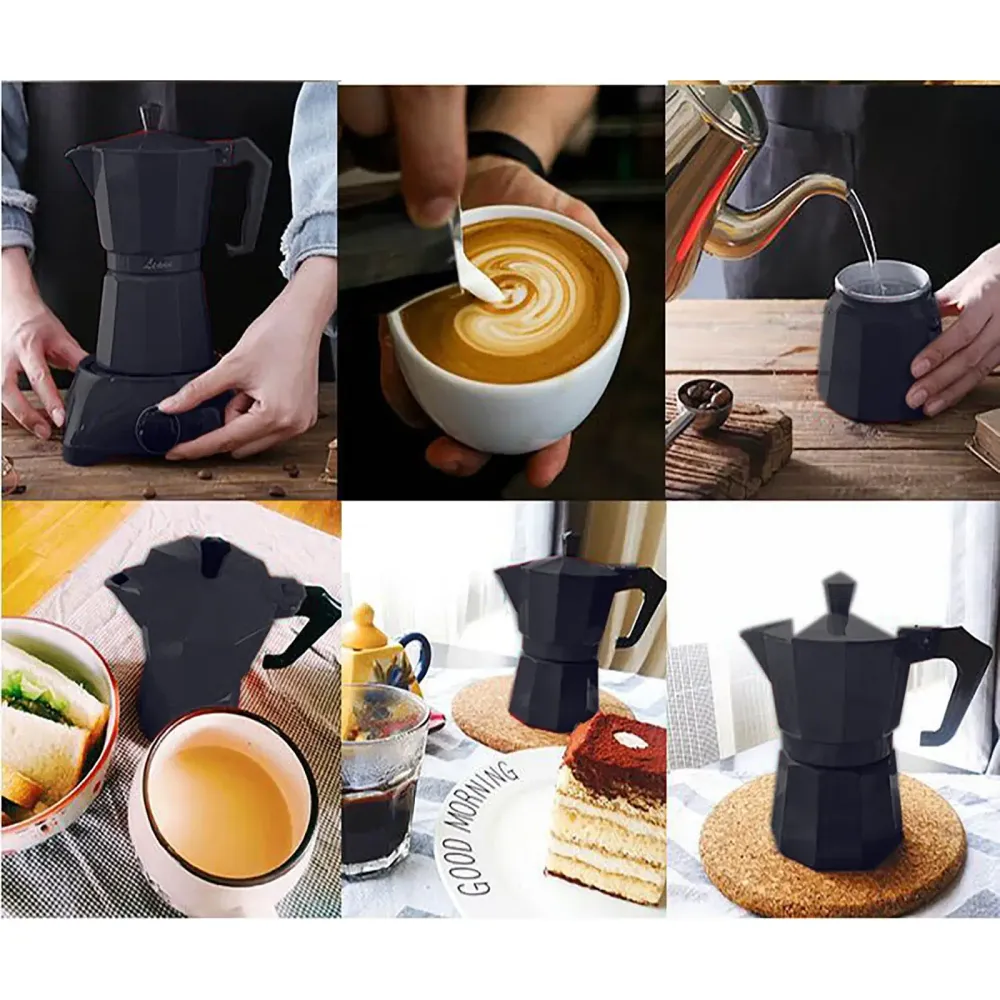 Cafetière Moka Électrique Bymaocar 300ml – 6 Tasses Rapide Ustensile de chef