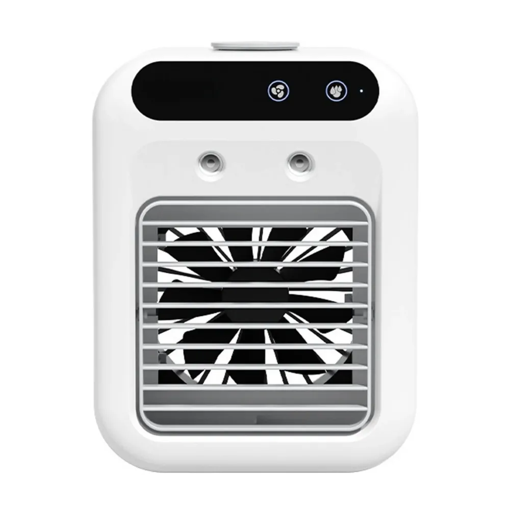 Ventilateur 500 ml Chargement et branchement USB Double pulvérisation rafraîchissante Confort longue durée Ventilateur bru...