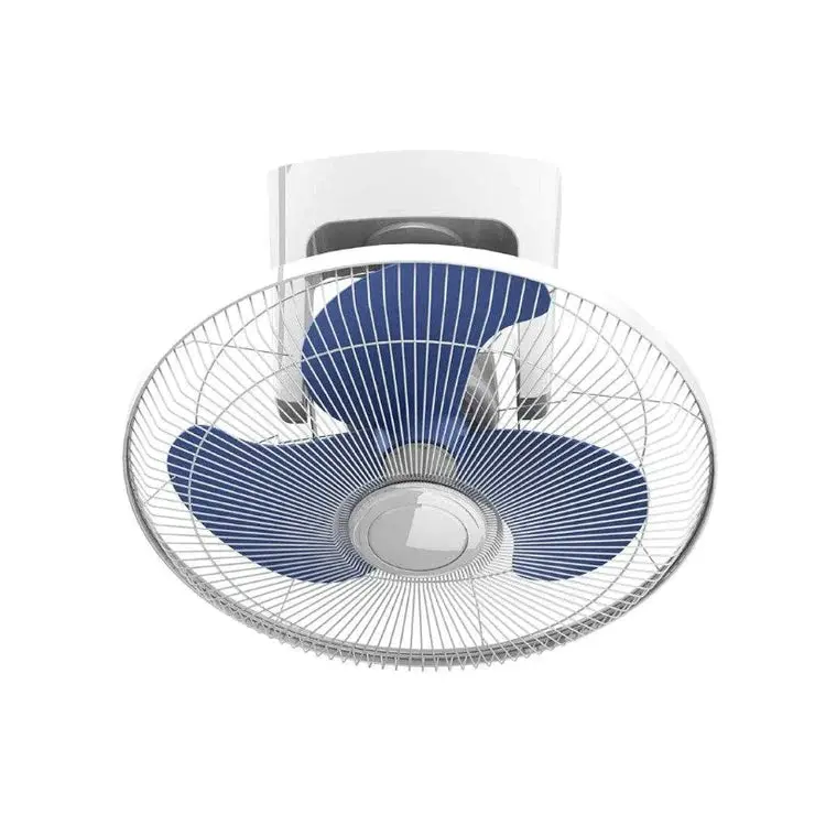 VENTILATEUR AVEC LAME EN MÉTAL BLEU 16 POUCES