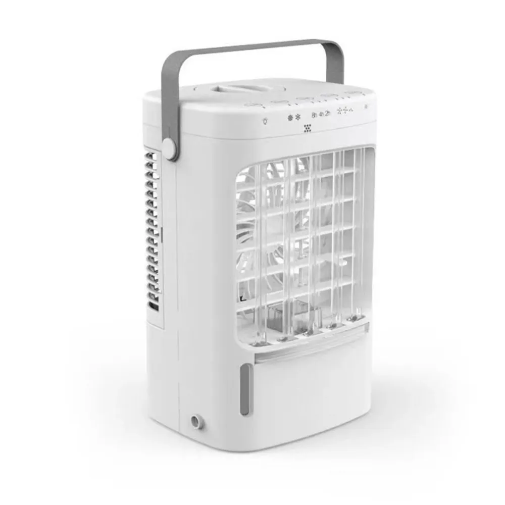 Ventilateur de bureau 2 en 1 19x16x30cm 20W 3 vitesses avec lumières colorées ventilateur de climatisation refroidisseur d...