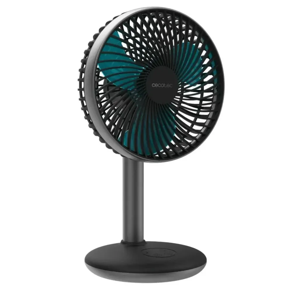 Ventilateur de bureau portable 4000mAh contrôle tactile 4 vitesses Cecotec
