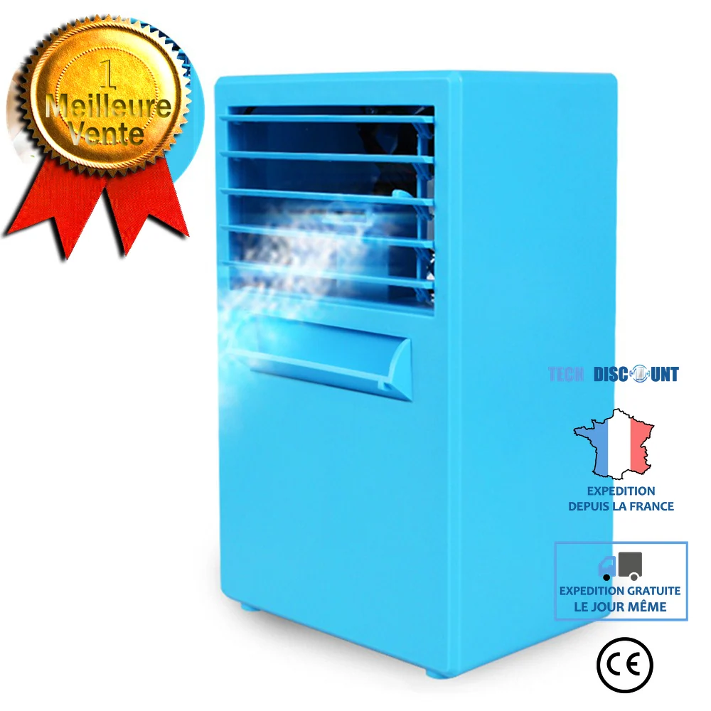 TD® Ventilateur de bureau-créatif nouveau style-spray humidification-climatisation ventilateur-arrêt automatique