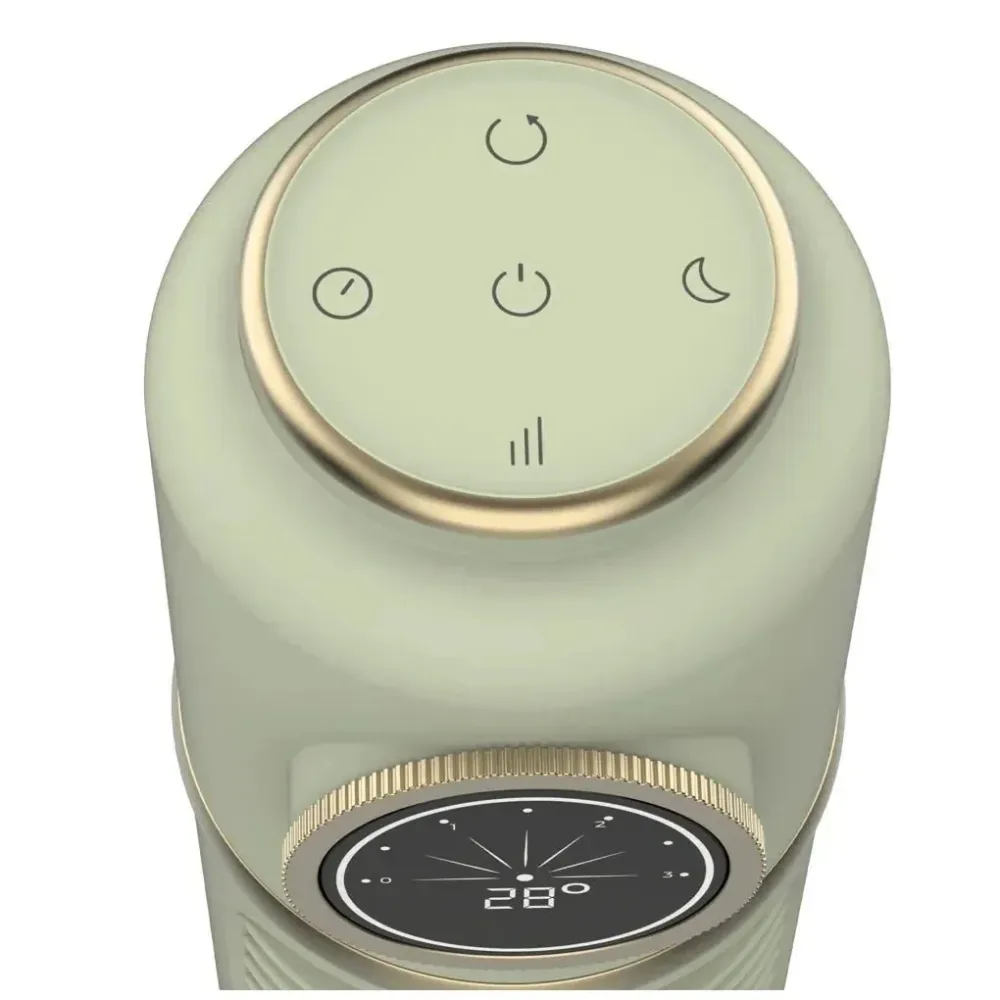 Ventilateur colonne 32 pouces avec télécommande et écran LED Cecotec Retro Smart Green