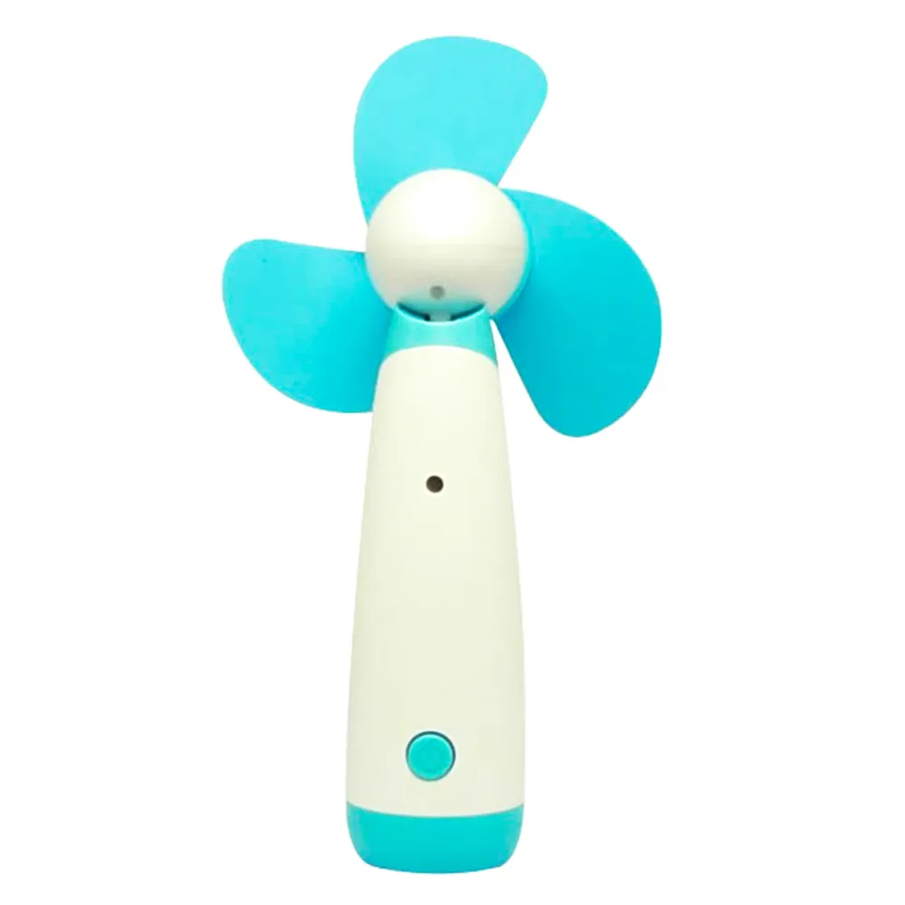 TD® Ventilateur compact cylindrique manuel étudiant dortoir silencieux facile à transporter pales EVA bleu blanc vent frai...