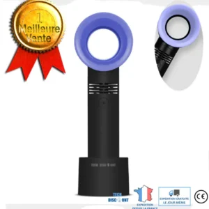 TD® Ventilateur mini charge portable USB autonomie 6 h conception métal chargement USB poignée confortable pour érer taill...