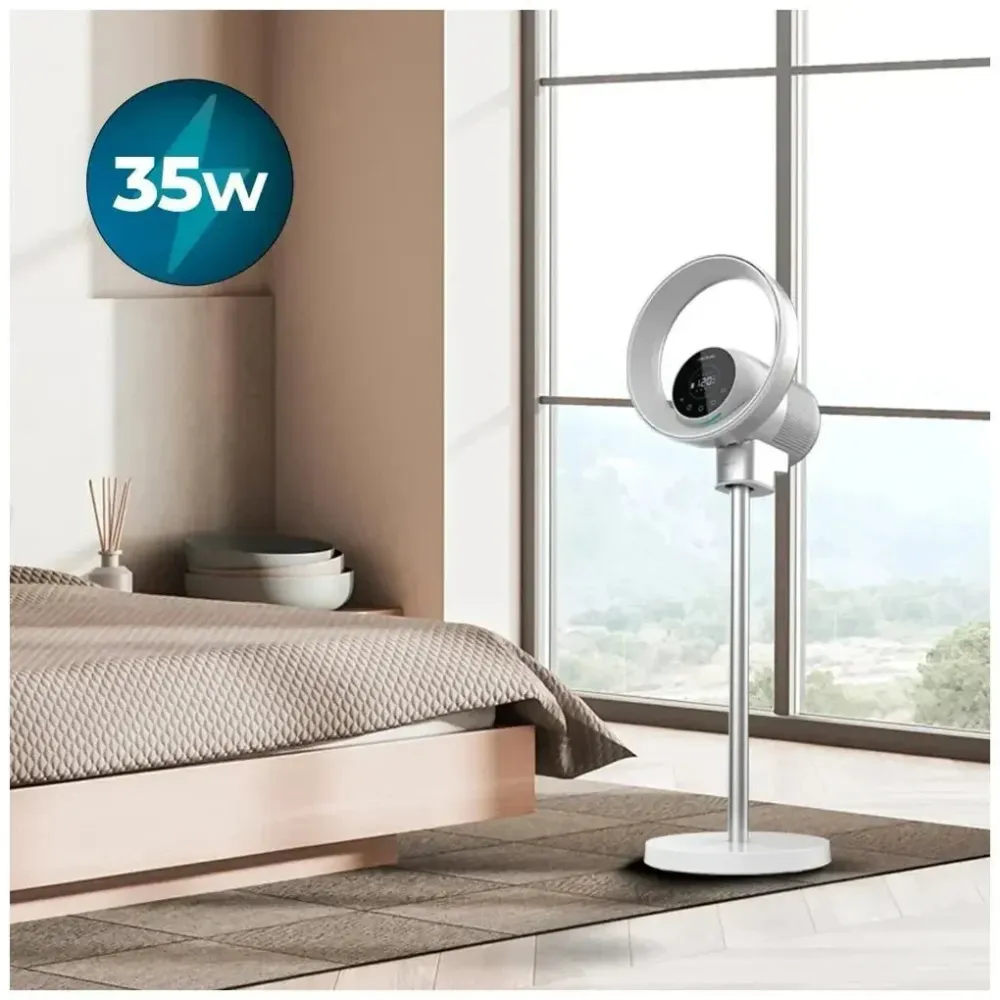 Ventilateur purificateur sans pales 2 en 1 avec contrôle WiFi et écran LED Cecotec