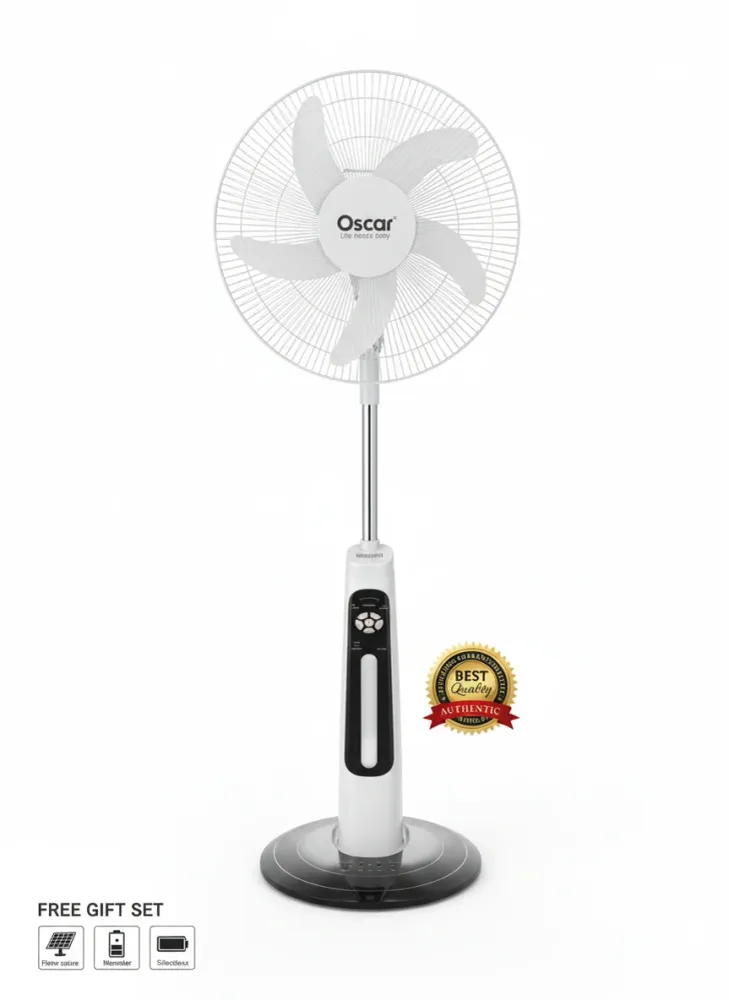 Ventilateur Rechargeable Oscar 18 Pouces – Puissant & Silencieux | Livraison Côte d'Ivoire