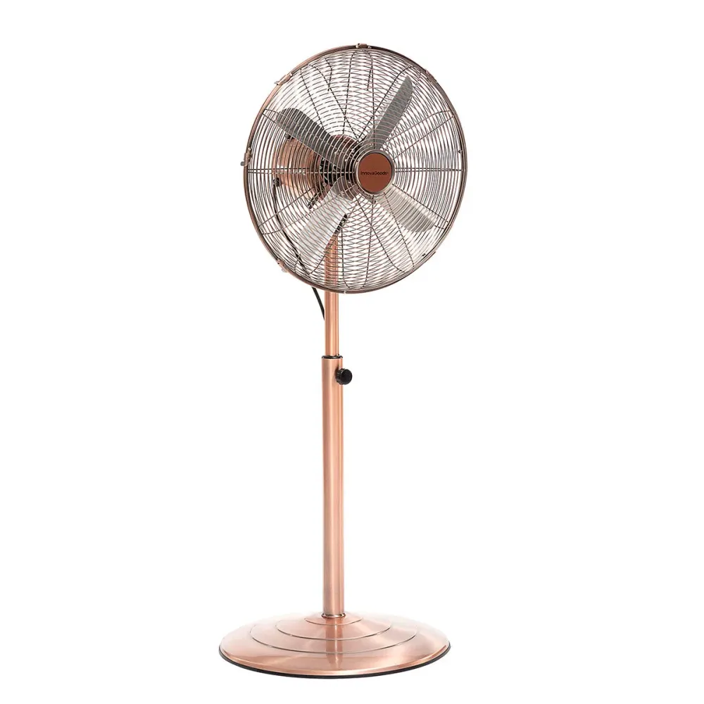 Ventilateur sur Pied Copper Retro InnovaGoods Ø 40 cm 55W (Reconditionné C)