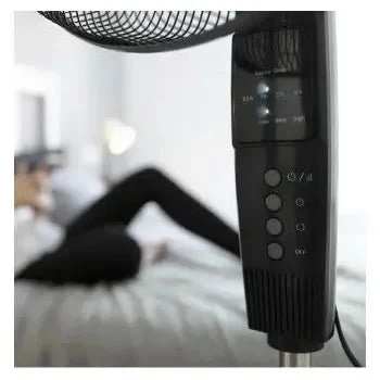 ventilateur sur pied oscillant 70 w 45 cm noir télécommande energysilence 610 cecotec