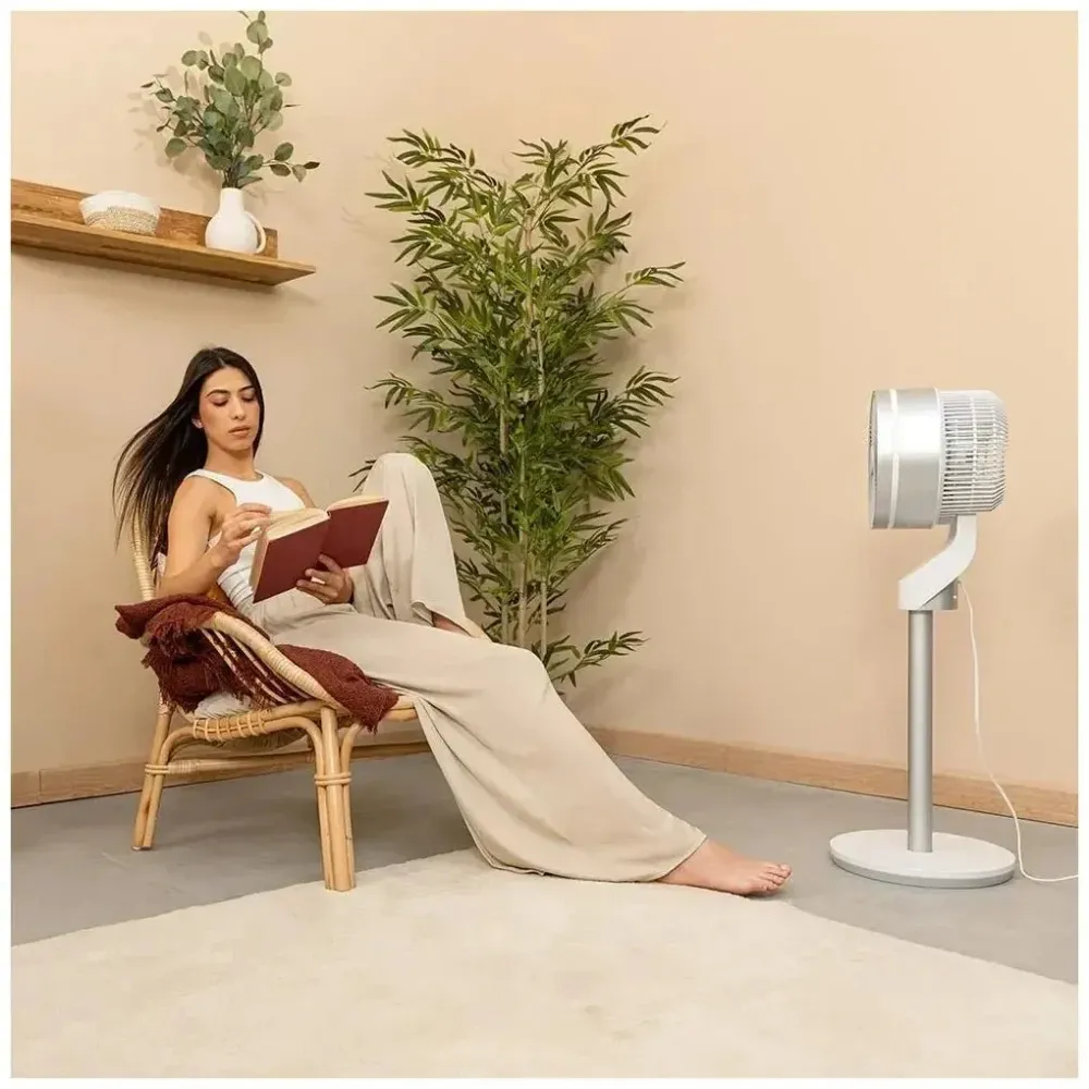 Ventilateur sur pied 60 W Smart commande tactile oscillation minuterie Cecotec