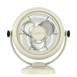 ventilateur de table rétro beige 20 W 8 pouces 2 vitesses design élégant Cecotec