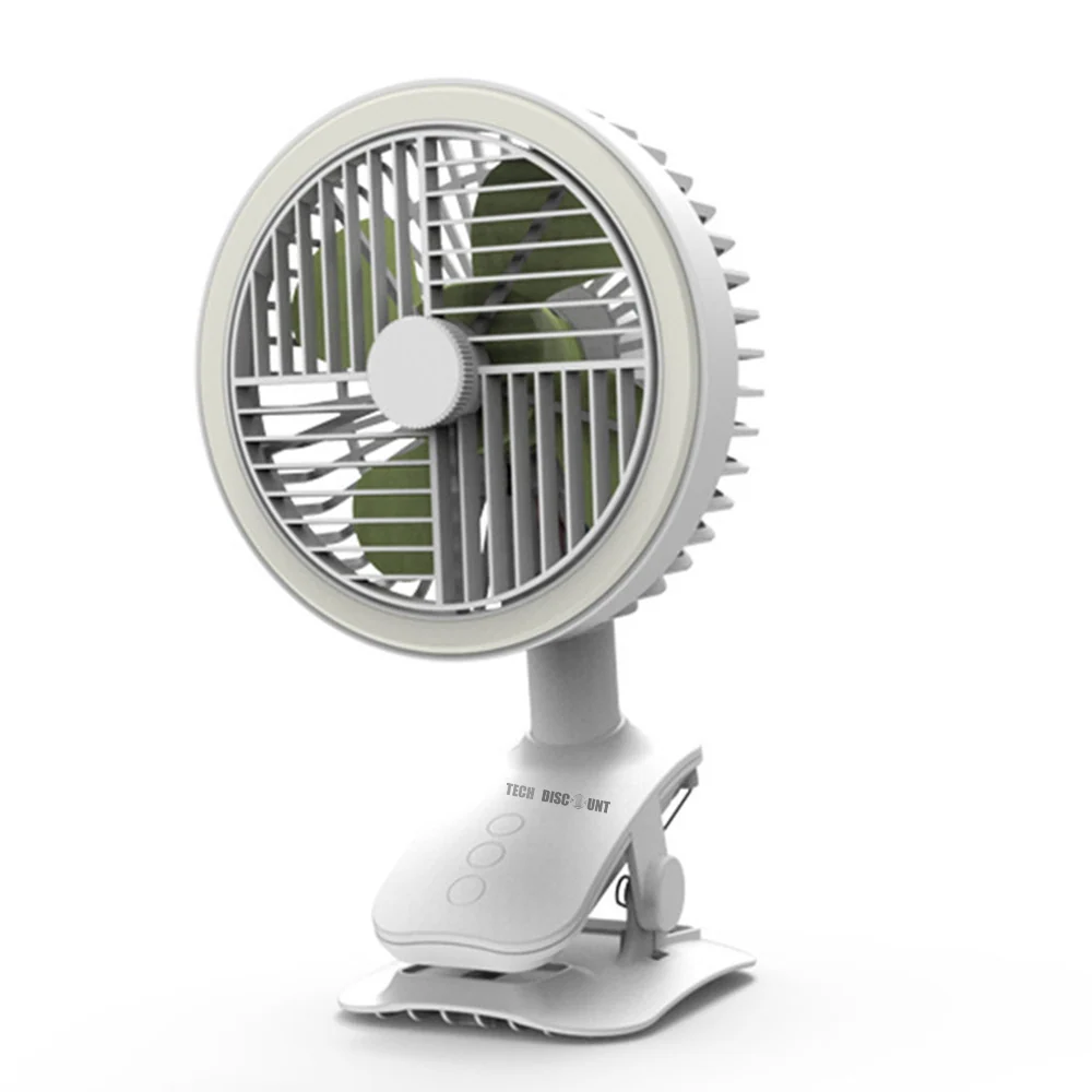 Ventilateurs électriques clipser Manivelle automatique Vitesse du vent à 3 vitesses Ventilateur de tête oscillant